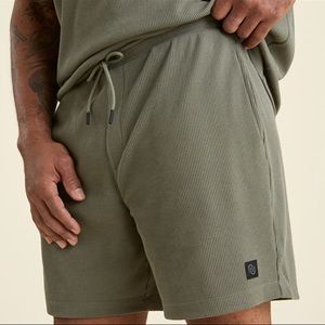 Waffle Shorts in Olive